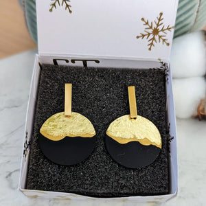 Boucles d'oreilles "Ninon" Noir