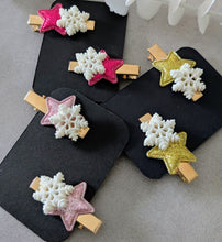 Charger l'image dans la galerie, Barrettes x2 "Flocon de neige"