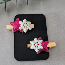 Charger l'image dans la galerie, Barrettes x2 "Flocon de neige"