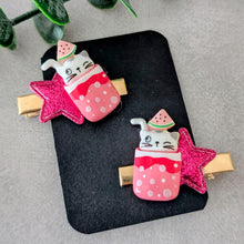 Charger l&#39;image dans la galerie, Barrettes x2 &quot;Chat&quot;