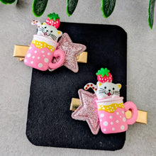 Charger l&#39;image dans la galerie, Barrettes x2 &quot;Chat&quot;