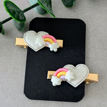 Charger l'image dans la galerie, Barrettes x2 "Arc en ciel"