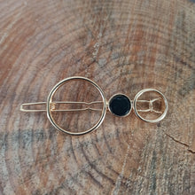 Charger l&#39;image dans la galerie, Accessoire cheveux &quot;Kali&quot; Petits Ronds Noir