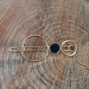 Accessoire cheveux "Kali" Petits Ronds Noir