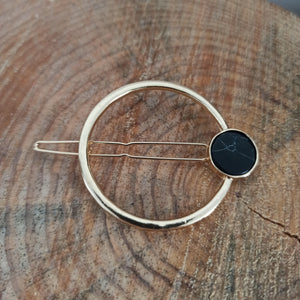 Accessoire cheveux "Kali" Gros Rond Noir