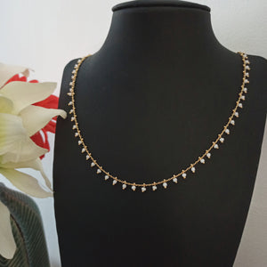 Collier "Alix" Blanc