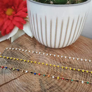 Collier "Alix" Jaune