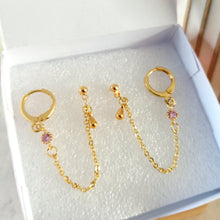 Charger l&#39;image dans la galerie, Boucles d&#39;oreilles &quot;Flora&quot; Rose Poudré